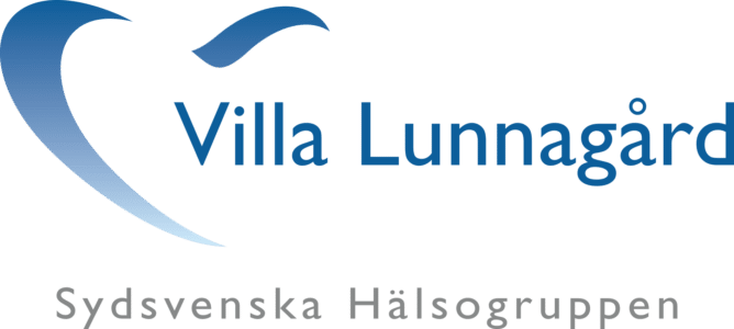 Lunnagårdens Logotyp i blå färg.